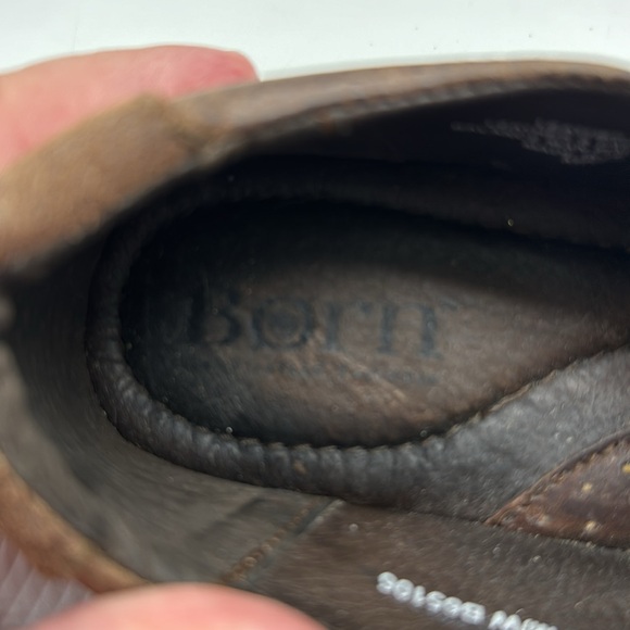 Born Brown Leather Slip On Loafer Size 7.5 MCL6121G - Picture 6 of 7